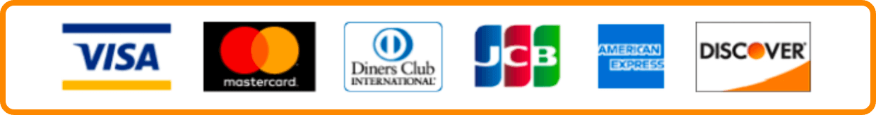 各種クレジットカード利用可能です。