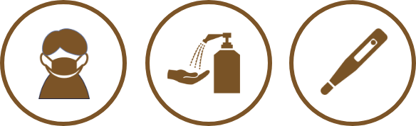 コロナ対策を実施しております